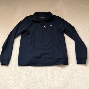 Vineyard Vines Navy Blue Quarter Zip Size Small
